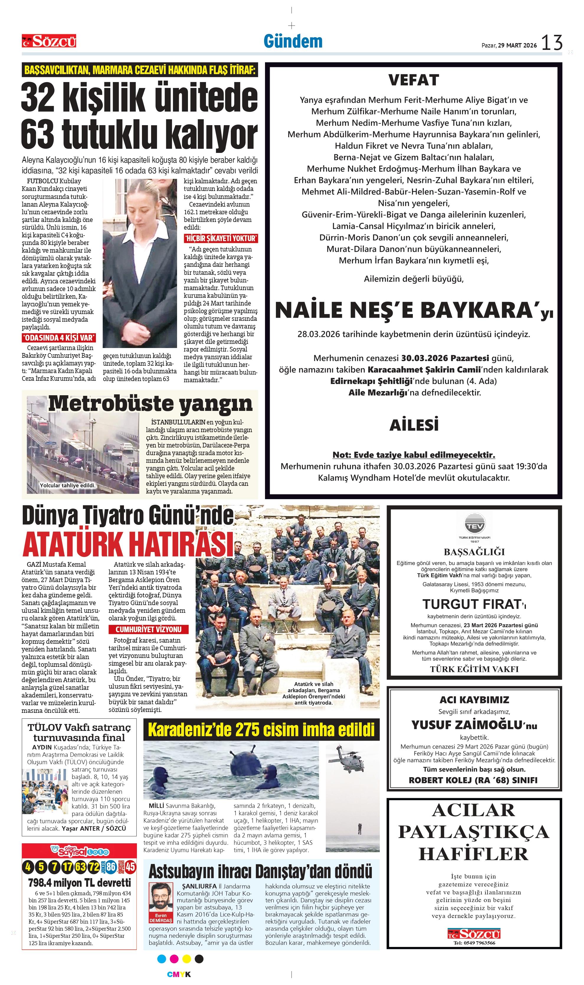 30 Mart 2026 vefat ilanları